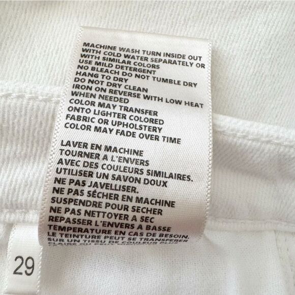 L'Agence Womens Mira White Ultra High-Rise Kick Boot Denim Cropped Jeans Size 29 - Picture 12 of 14